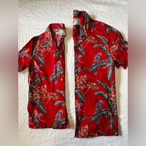 - HERS - Vintage MATCHING His & Hers Hawaiian Paradise Found Vacation Shirts